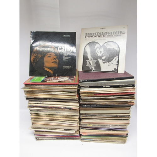 7102 - Classical- A collection of approximately two-hundred classical vinyl LP records and box sets, an ass... 