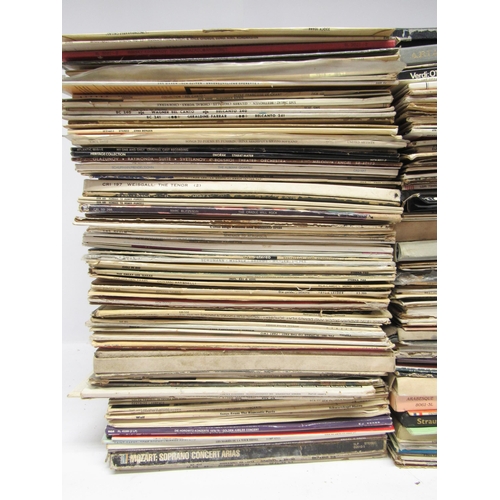 7102 - Classical- A collection of approximately two-hundred classical vinyl LP records and box sets, an ass... 