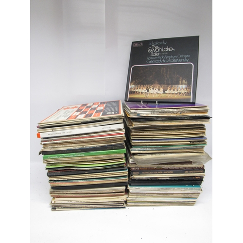 7103 - Classical- A collection of approximately two-hundred classical vinyl LP records and box sets, an ass... 