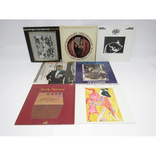 7070 - CAPTAIN BEEFHEART & HIS MAGIC BAND: A group of seven LPs to include 'Safe As Milk' 1970s reissue (BD... 