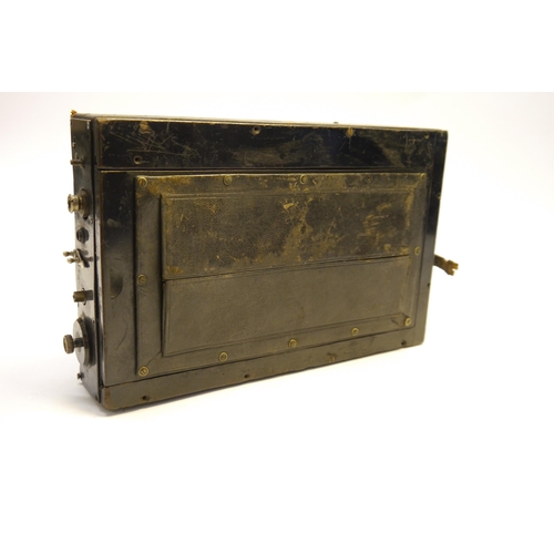 6025 - A Goerz Anschutz stereo, 9x18cm, leather covered wood body, a pair of Dagor Doppel-Anastigmat f/6.8 ... 