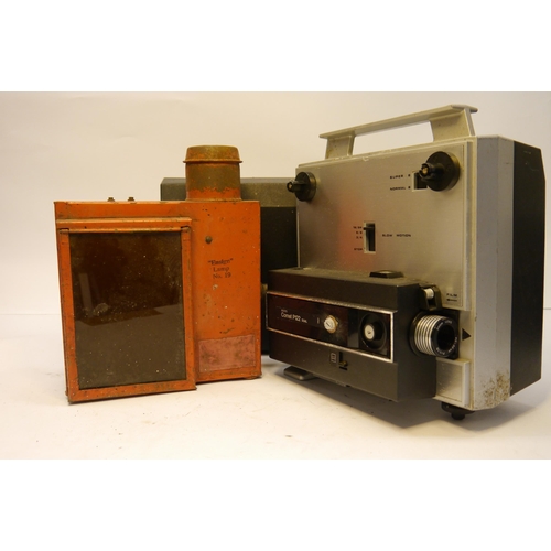 6082 - A Ensign Darkroom Safelight Lamp No.19 & a Boots Comet P122 Super 8 Film Projector (2)