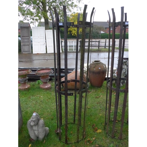 8071 - A wrought iron tree guard in two sections