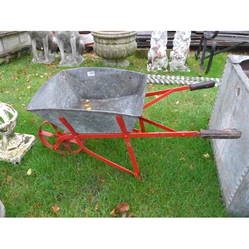 8080 - A childs galvanised wheelbarrow