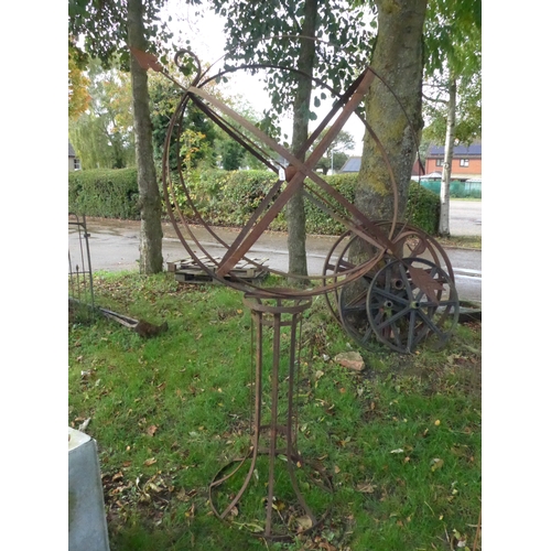 8108 - A strap metal armillary sphere