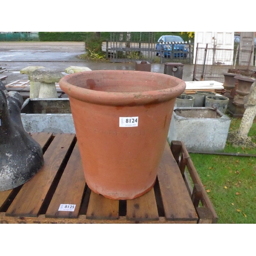 8124 - A large Sankey flower pot, 30cm tall, 30cm diameter