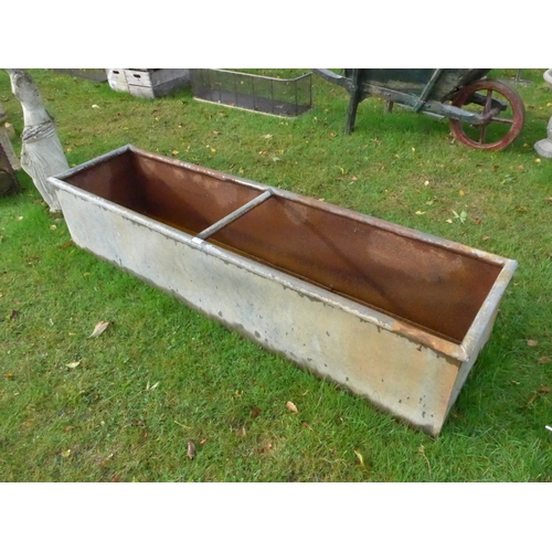 8159 - A galvanised water tank, 183cm x 46cm x 39cm