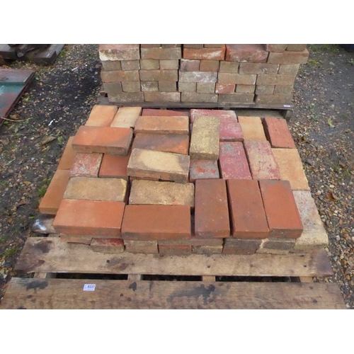 8237 - A quantity of reclaimed red floor bricks, approx 70