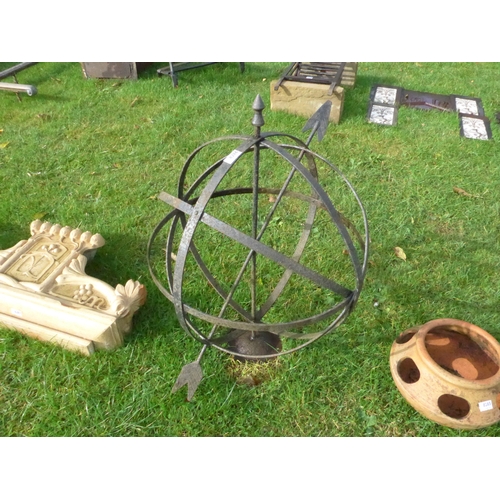 8286 - A strap metal armillary sphere