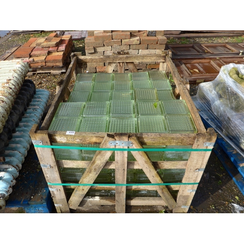 8305 - A pallet containing approx 220 glass wall brick tiles