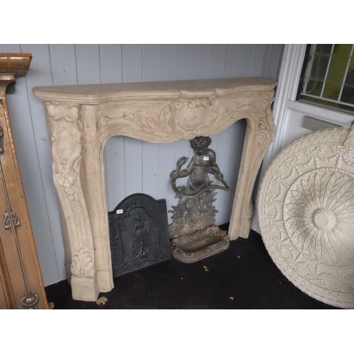 8443 - A composition fire place surround