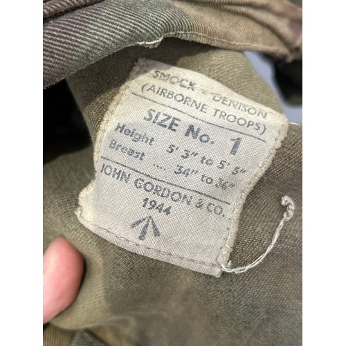 9207 - A WWII British Airborne Denison smock, half zip, size no. 1, John Gordon & Co. 1944