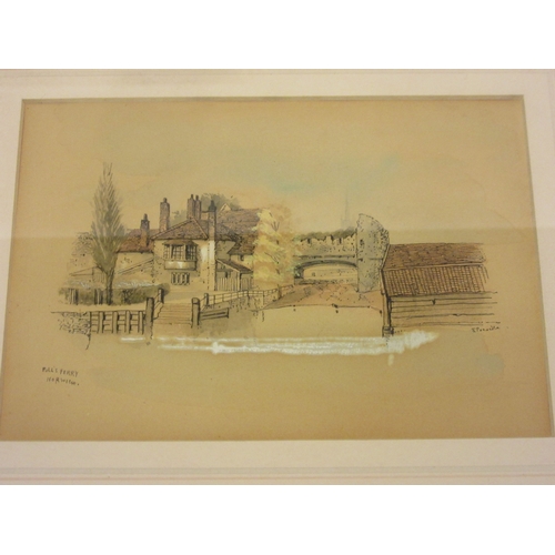 4264 - EDWARD CHARLES POCOCK (1843 -1905): Eight watercolours depicting the building of Norwich cathedral t... 