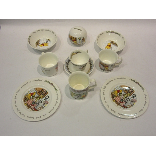 4422 - A selection of Royal Doulton Winnie The Pooh tea ware, mugs and a money box (10)