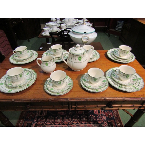 4069 - A quantity of Royal Doulton 'Countess' pattern tea wares including teapot, teacups and saucers, milk... 