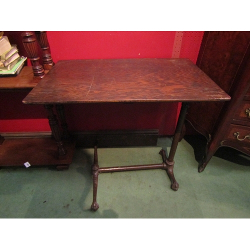 4094 - An early 20th Century iron based adjustable bed/reading table