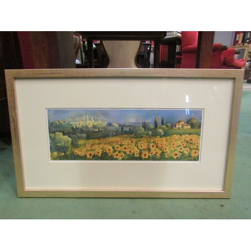 4100 - Three limited edition prints of Tuscany, signed bottom left and numbered bottom right. Sunflowers, P... 