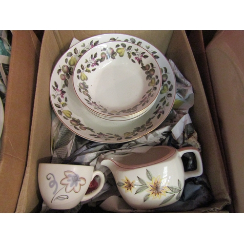 4203 - A box of mid-20th Century ceramics including Midwinter and Poole