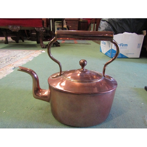 4236 - A copper kettle and cutlery including a plated canteen