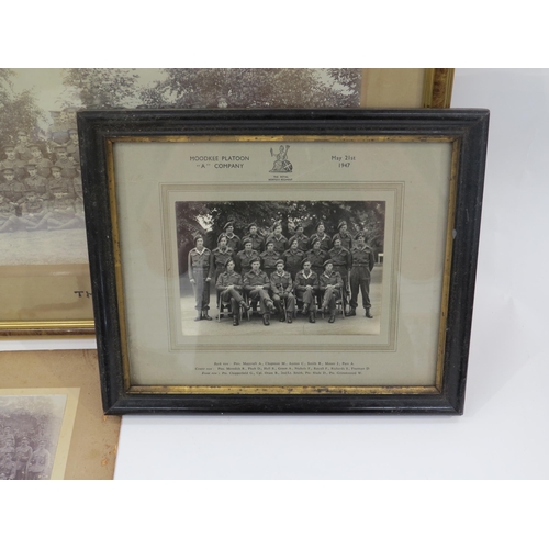 9158 - NORFOLK REGIMENT INTEREST: Four various original troop portrait photographs including 9th Norfolk Re... 