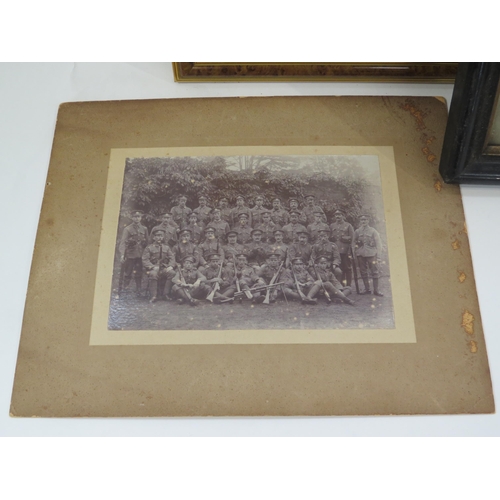 9158 - NORFOLK REGIMENT INTEREST: Four various original troop portrait photographs including 9th Norfolk Re... 