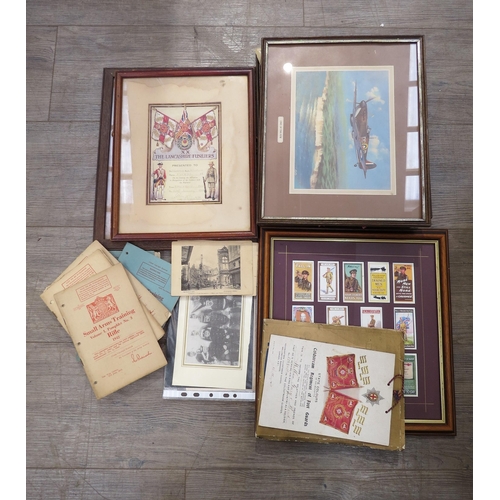 9173 - A quantity of ephemera including WWII Red Cross and St John poster, prints, training booklets includ... 