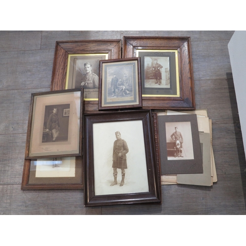 9182 - A quantity of WWI Scottish photographs, some in frames