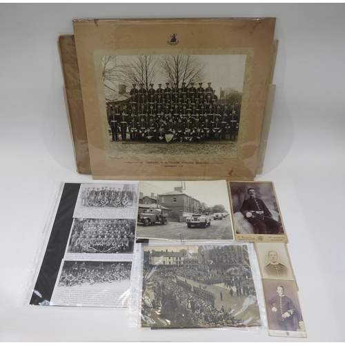 9221 - NORFOLK REGIMENT INTEREST: A quantity of ephemera including photographs of 1st Bn. Norfolk Regiment ... 