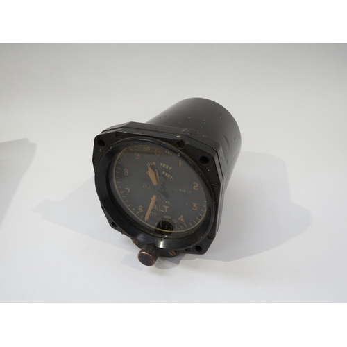 9227 - A WWII British Mk. XIV aircraft altimeter no. 506/41 6A/1213, Bakelite cased, together with a quanti... 