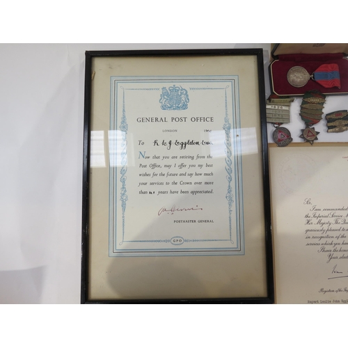 9235 - An Elizabeth II cased Imperial Service Medal (ISM) with award documents and driving proficiency meda... 