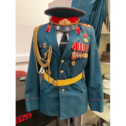 9003 - A Cold War era Russian Soviet USSR Colonel's full parade uniform (Motorised Rifle Troops) consisting... 