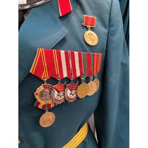 9003 - A Cold War era Russian Soviet USSR Colonel's full parade uniform (Motorised Rifle Troops) consisting... 