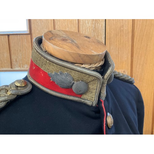 9004 - A pre-1914 Royal Artillery officer's dress tunic with braided thread detail