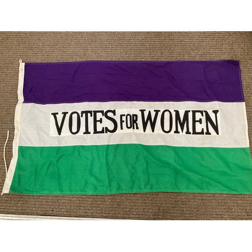 9029 - A reproduction 'VOTES FOR WOMEN' suffragette's flag