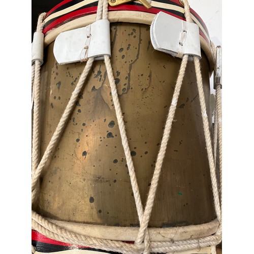 9038 - A 20th Century '1st Life Guards' (pre-1922) George V regimental side drum, hand painted crest and ca... 