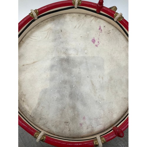 9038 - A 20th Century '1st Life Guards' (pre-1922) George V regimental side drum, hand painted crest and ca... 