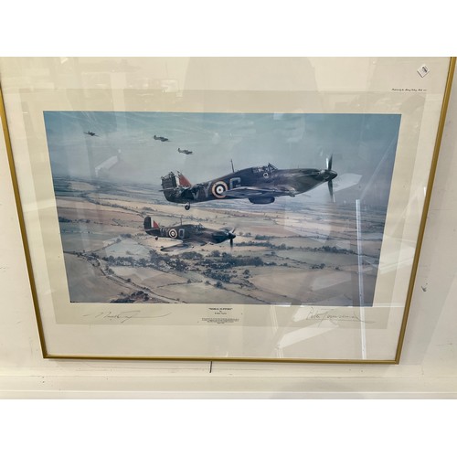 9057 - A limited edition print after Robert Taylor 'Moral Support', signed by the artist and Peter Townsend... 