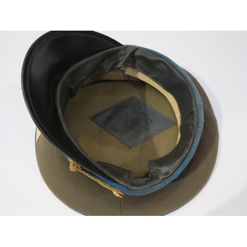 9189 - Five Cold War era Russian Soviet USSR visor caps including Air Force