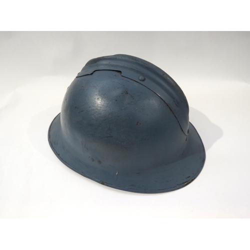 9197 - A French scarce circa 1920 Adrian steel helmet