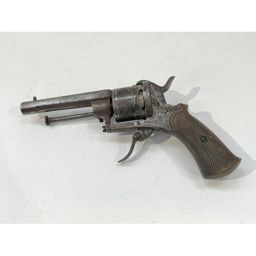 9307 - A mid 19th Century Belgian pinfire pocket pistol