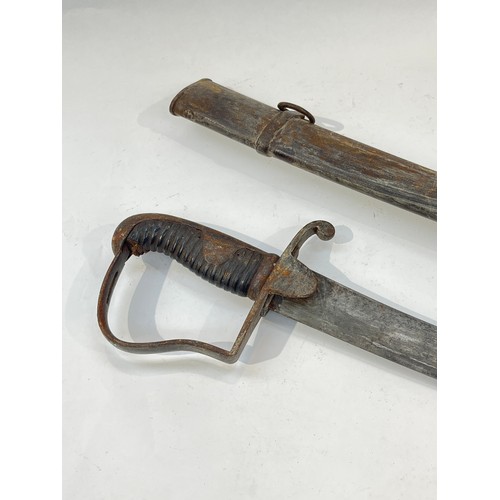 9288 - A late 18th / early 19th Century cavalry sabre, with scabbard, possibly Prussian