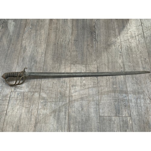 9289 - A 19th Century 1821 pattern officer's sword, shagreen wired grip, no scabbard