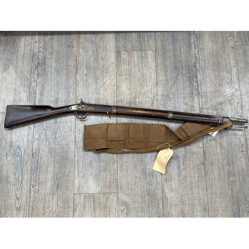 9293 - A WWII Home Guard musket from Loddon Drill Hall, together with a bandolier from Lord Henniker’s esta... 