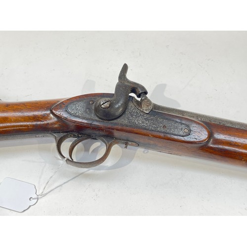 9294 - An Enfield two band military rifle with Tower VR lock     ANTIQUE: No license required