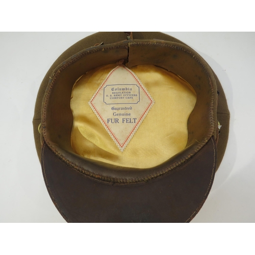 9092 - A WWII 8th Air Force officer's uniform with jacket, trousers and hat, with insignia