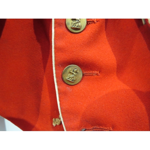 9093 - NORFOLK REGIMENT INTEREST: An early 20th Century Norfolk Militia mess dress jacket and waistcoat, to... 