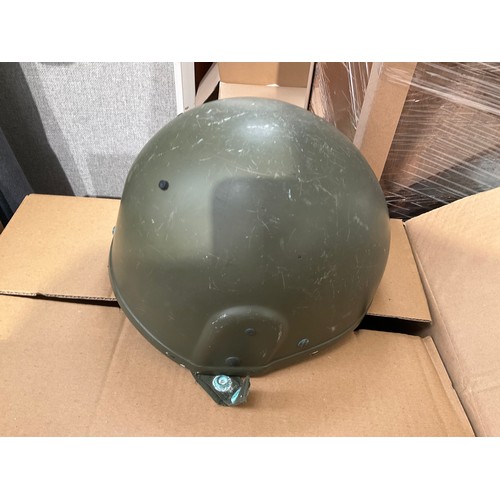 9105 - A box of signalling equipment and a helmet