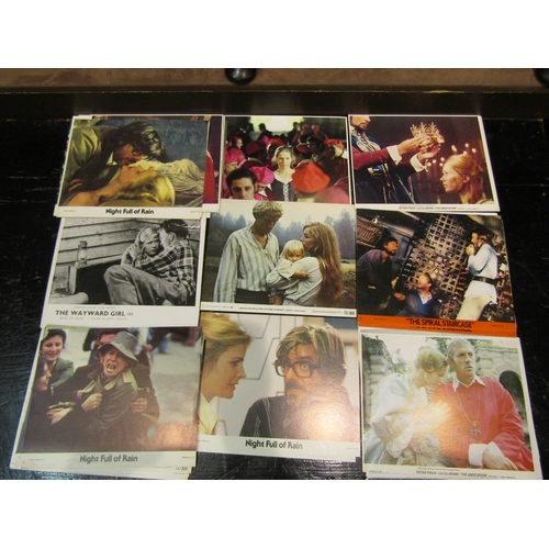 4244 - A folder of 1960's-80's movie ephemera, lobby cards etc.