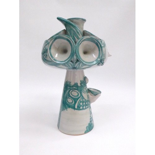 7218 - BJORN WIINBLAD (Danish 1918-2006) (ARR) An Earthenware figural 'Eva' centre piece holding a cup.  Ha... 