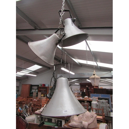 2025 - Three showground speakers converted to hanging lamps